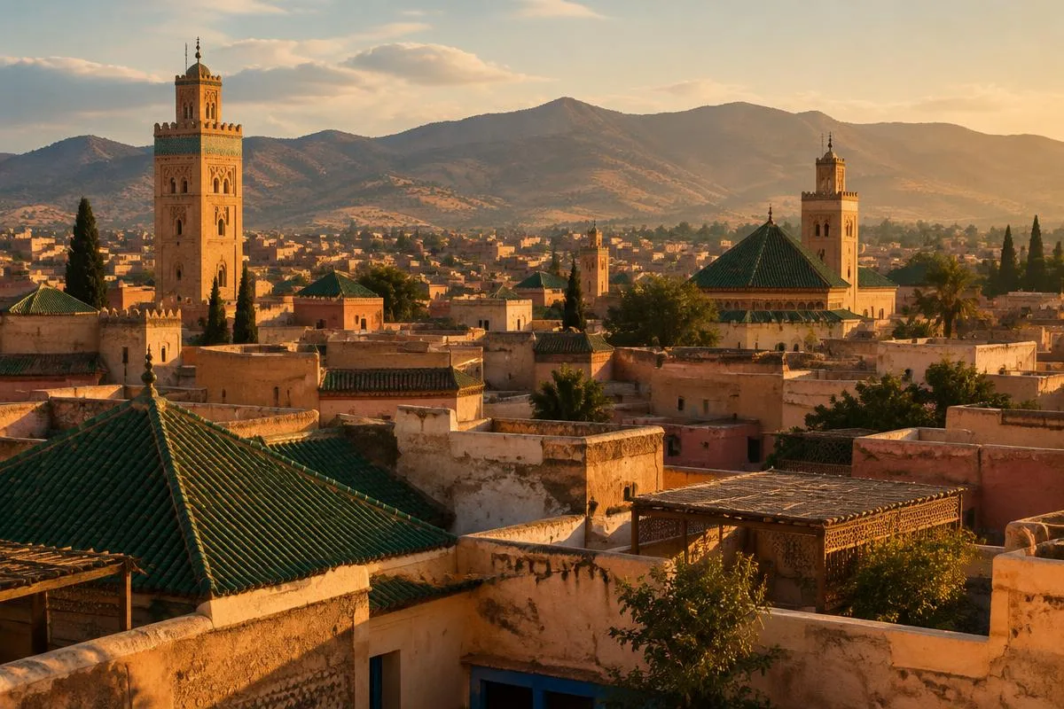 Rooftops of the Fes medina, a highlight of a first trip to Morocco